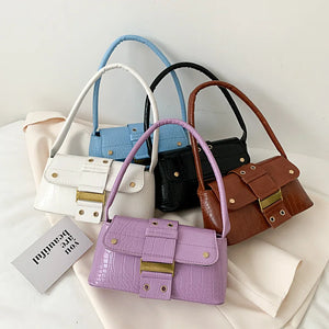 Crocodile Pattern Retro Women's Handbag Shoulder Tote