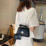 Crocodile Pattern Women Bags MINI PU Leather Shoulder Bags for Women