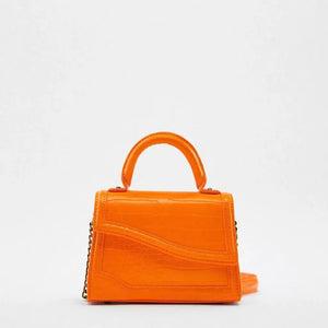 Crocodile Pattern Shoulder Bag Chain Handbag for Women