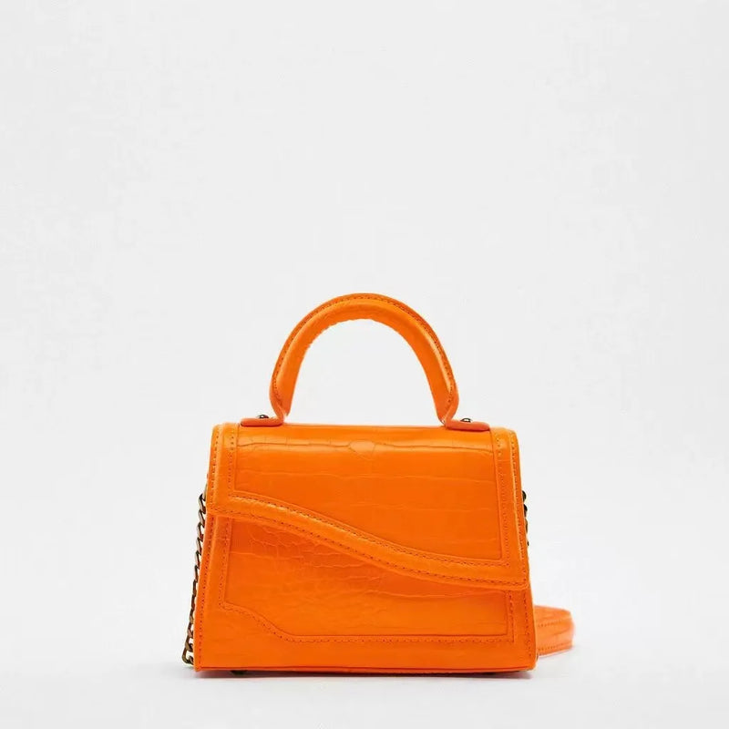 Crocodile Pattern Shoulder Bag Chain Handbag for Women