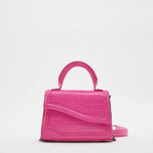 Crocodile Pattern Shoulder Bag Chain Handbag for Women