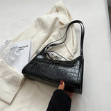 Crocodile Pattern Shoulder Bag