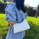 Crocodile Pattern Women's Shoulder Bag PU Leather Handbags