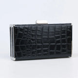 Crocodile Women Chain Messenger Bag PU Leather Clutch Envelope Party Bags