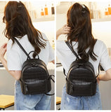 Crocodile Women Backpack Small Schoolbags For Girls