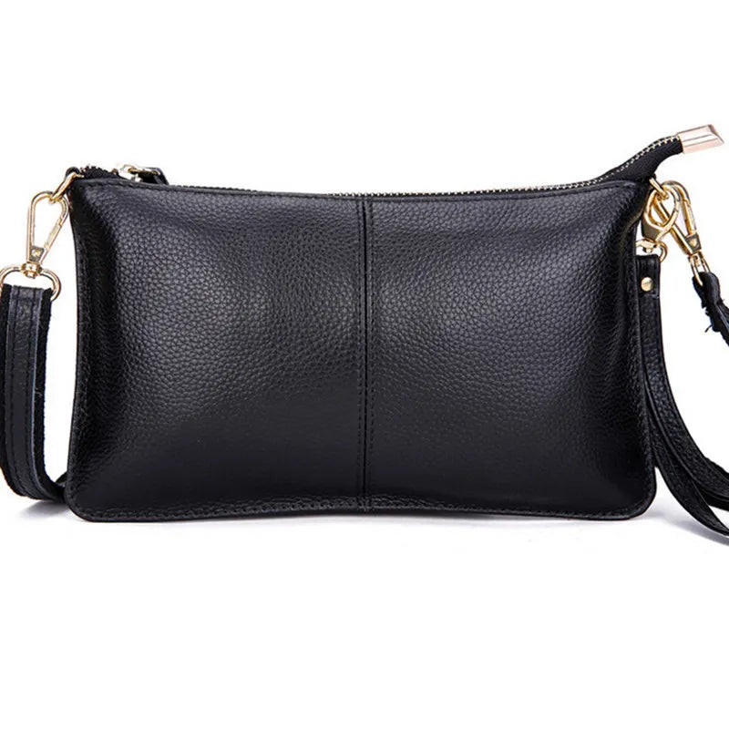 Women's Leather Mini Clutch Evening Bag Crossbody