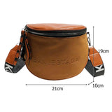 Women's PU Leather Crossbody Bag Messenger Saddle Shoulder Purse