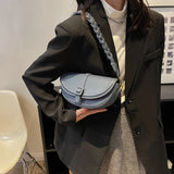 Women's Western Style Crossbody Bag Small Square Texture Messenger Handbag
