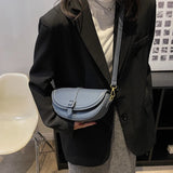 Women's Western Style Crossbody Bag Small Square Texture Messenger Handbag