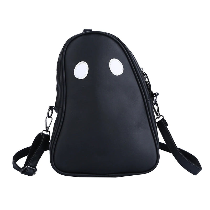 Devil Ghost Funny Crossbody Handbag PU Leather Small Zipper Travel for Women