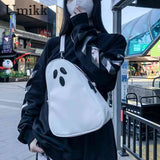 Devil Ghost Funny Crossbody Handbag PU Leather Small Zipper Travel for Women