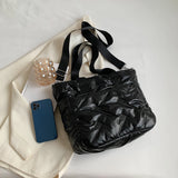 Quilted Crossbody Bag Large Capacity Shoulder Tote Lady Travel Purse