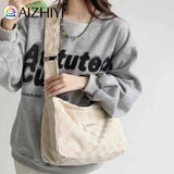Plaid Shoulder Tote Bag Zipper Daily Travel for Ladies Girls