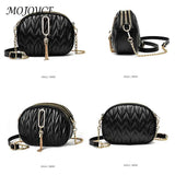 Solid Crossbody Bag with Tassel Pendant for Women