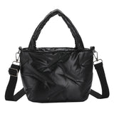 Cotton Padded Crossbody Bag Quilted for Travel Work Daily