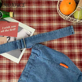Denim Shoulder Handbags Vintage Crossbody Satchels for Ladies