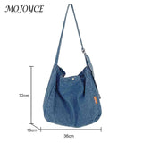 Denim Shoulder Handbags Vintage Crossbody Satchels for Ladies
