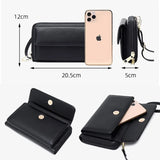 Colorful Crossbody Bag Mini PU Leather Shoulder Messenger Phone Purse