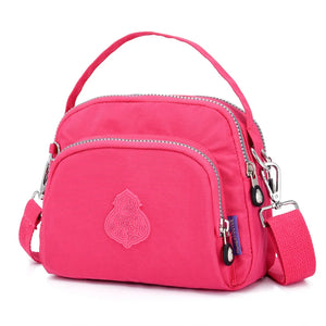 High Capacity 3 Layer Crossbody Bag Waterproof Handbag Women Messenger Bag