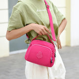 High Capacity 3 Layer Crossbody Bag Waterproof Handbag Women Messenger Bag