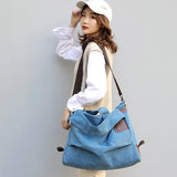 Canvas Crossbody Bag Large Capacity Women Handbag Shoulder Bags