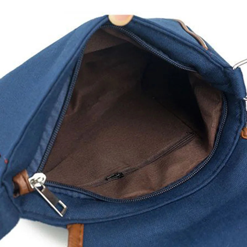 Vintage Bohemia Embroidery Crossbody Bag Women Feather Print Shoulder Bag