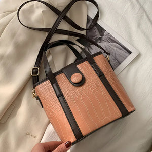 Women's Crossbody Bag Synthetic Leather Shoulder Handbag Bucket Bag
