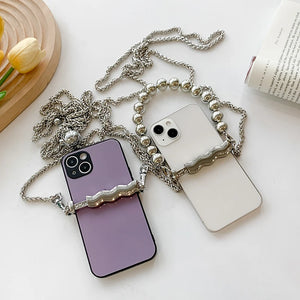 Crossbody Chain Phone Clip Holder Sling Bag Anti-theft Purse