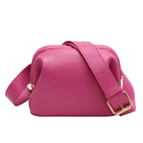 Leather Crossbody Chest Bag for Women Solid Shoulder Bag