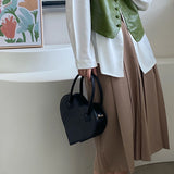 Small Leather Crossbody Handbag Tote Handle Bag