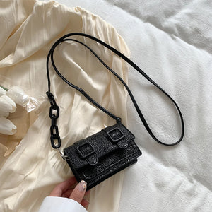 Leather Crossbody Handbag Small Tote Handle Bag