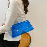 Crossbody Handbag PVC Jelly Small Tote Handle Bags
