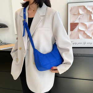 Quilted Nylon Crossbody Handbag for Ladies Girl Travel Purse