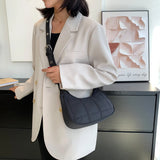 Quilted Nylon Crossbody Handbag for Ladies Girl Travel Purse