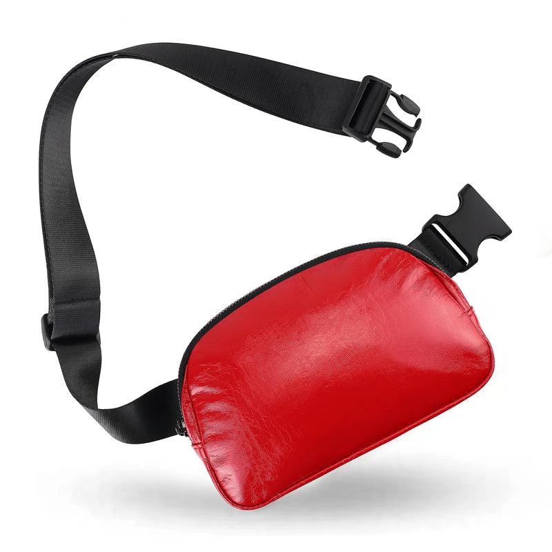 Waterproof Leather Waist Bag for Outdoor Sports