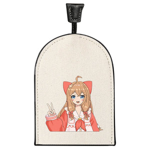 Fabric Key Ring Buckle Girl Student Key Wallet