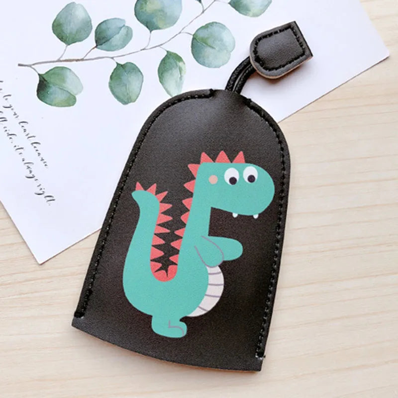 Dinosaur Pig Key Bag PU Leather Key Wallets Car Key Holder Case