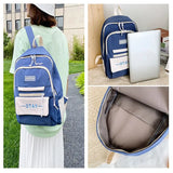 Women Letters School Backpacks Waterproof Casual School Girl Bagpack