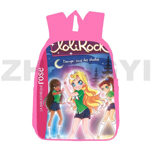 Lolirock Backpack 3D Anime Pink Lolirock Daily Pack Bookbag