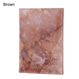 Marble Pattern Passport Cover PU Leather Travel Holder