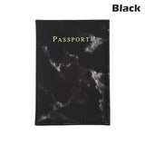 Marble Pattern Passport Cover PU Leather Travel Holder Covers