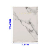 Marble Pattern Passport Cover PU Leather Travel Holder Covers