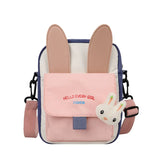 Women Canvas CrossBody Bag Zipper Messenger Purses Casual Shoulder Bag