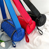 Nylon Shoulder Bag Solid Crossbody Wide Strap Handbag
