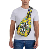 Sugar Skulls Crossbody Backpack Men Gothic Shoulder Bags