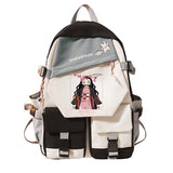 Demon Slayer Schoolgirl Backpack Nezuko Tanjirou Canvas Bag