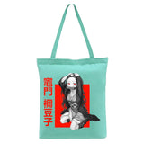 Demon Slayer Kimetsu No Yaiba Tote Bag Canvas Eco Shopper Shoulder Bag
