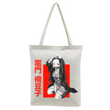 Demon Slayer Kimetsu No Yaiba Tote Bag Canvas Eco Shopper Shoulder Bag