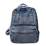 Denim Backpack Canvas Women Backpacks Large capacity Shoulder Bag