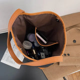 Denim Shoulder Bags Women Large Capacity Bucket Tote Bags For Lady